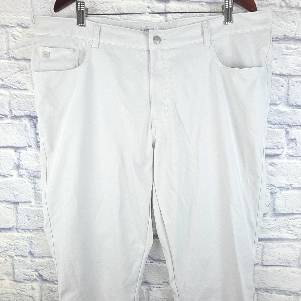 Peter Millar Men‎ Gray Performance Five-Pocket Chino Golf Pants Size 40X32